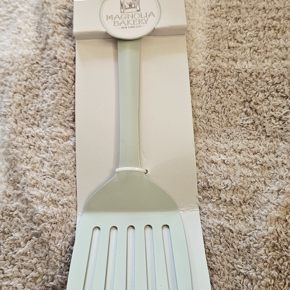 Magnolia Bakery White Slotted Turner